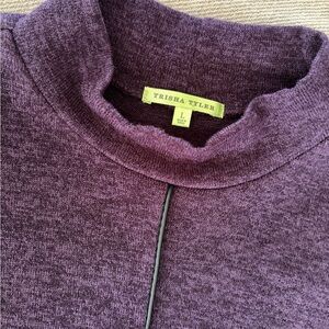 Trisha Tyler Women's Plum Turtleneck Sweater size L